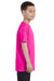 Gildan G500B Youth Short Sleeve Crewneck T-Shirt Azalea Pink Side