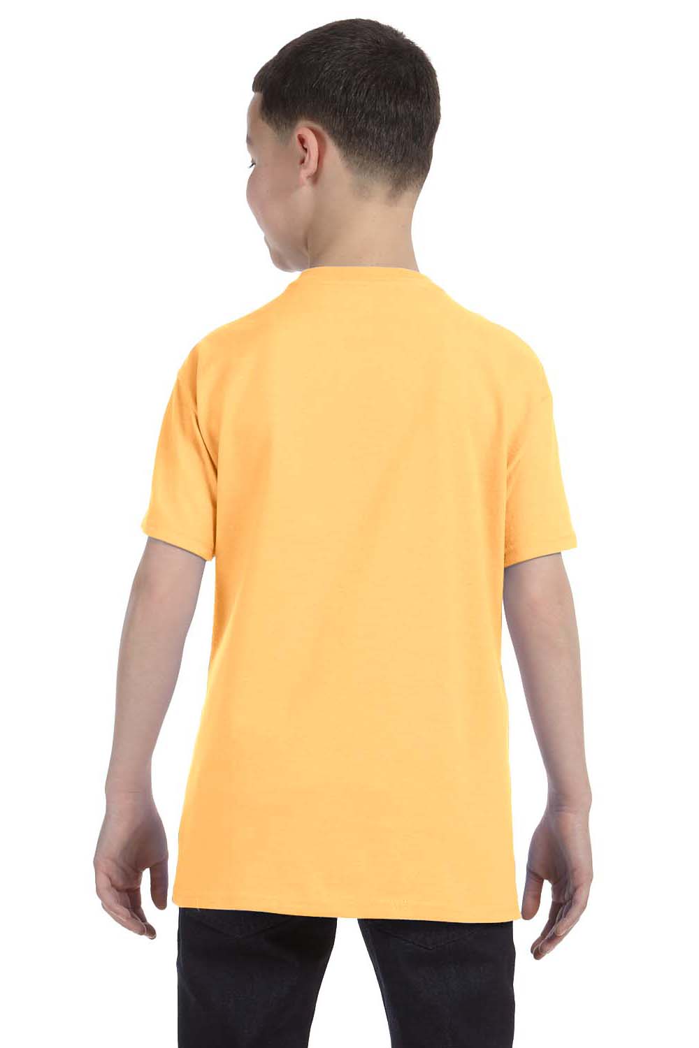 Gildan G500B Youth Short Sleeve Crewneck T-Shirt Yellow Haze Back