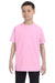 Gildan G500B Youth Short Sleeve Crewneck T-Shirt Light Pink Front