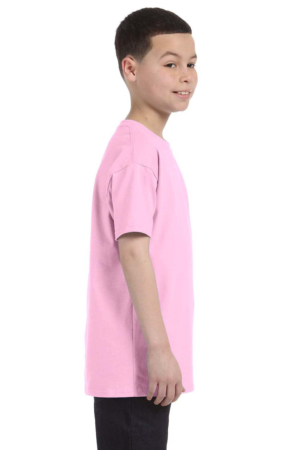 Gildan G500B Youth Short Sleeve Crewneck T-Shirt Light Pink Side