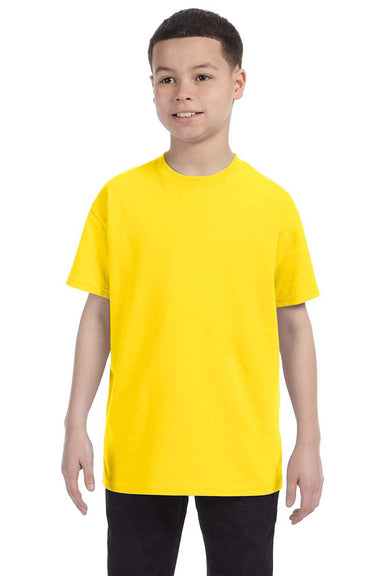Gildan G500B Youth Short Sleeve Crewneck T-Shirt Daisy Yellow Front