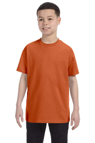 Gildan G500B Youth Short Sleeve Crewneck T-Shirt Texas Orange Front