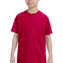 Gildan Youth Short Sleeve Crewneck T-Shirt - Garnet Red