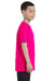 Gildan G500B Youth Short Sleeve Crewneck T-Shirt Heliconia Pink Side