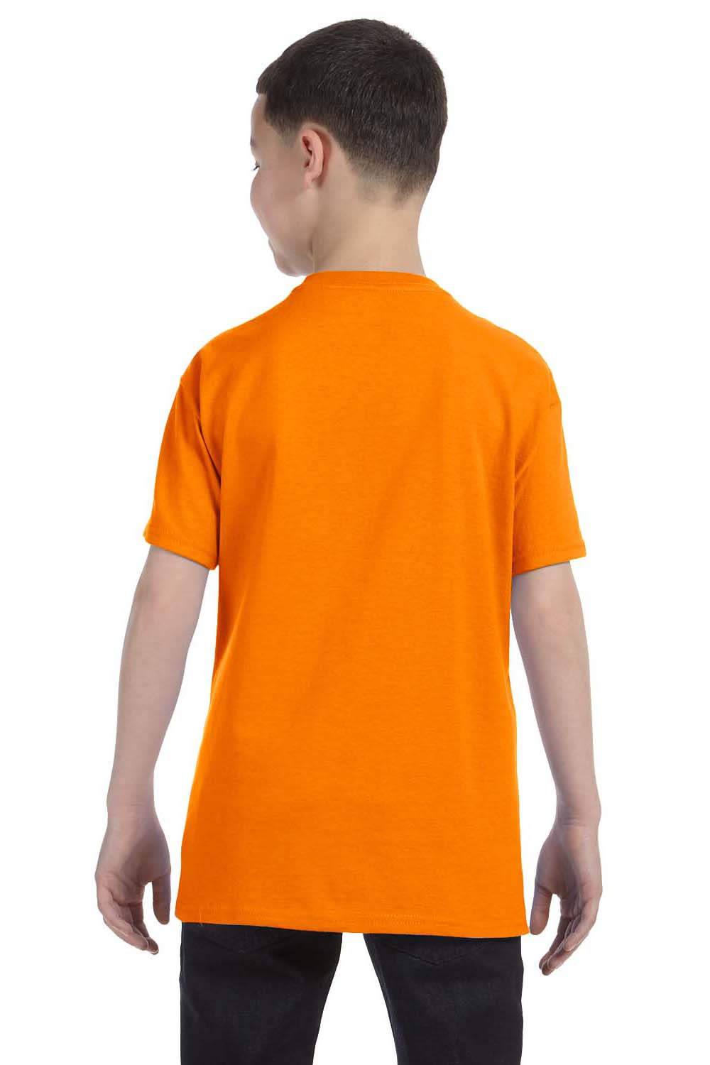 Gildan G500B Youth Short Sleeve Crewneck T-Shirt Tennessee Orange Back
