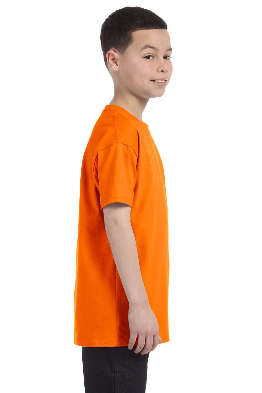 Gildan G500B Youth Short Sleeve Crewneck T-Shirt Tennessee Orange Side