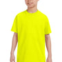 Gildan Youth Short Sleeve Crewneck T-Shirt - Safety Green