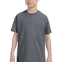 Gildan Youth Short Sleeve Crewneck T-Shirt - Charcoal Grey