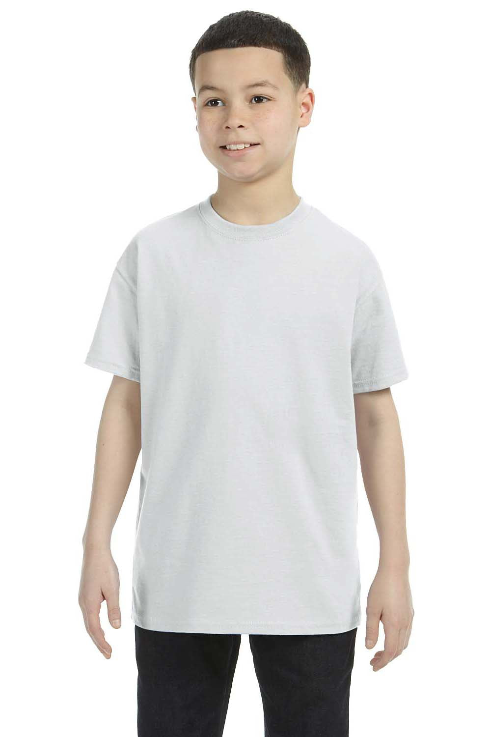 Gildan G500B Youth Short Sleeve Crewneck T-Shirt Ash Grey Front