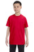 Gildan G500B Youth Short Sleeve Crewneck T-Shirt Red Front
