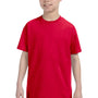 Gildan Youth Short Sleeve Crewneck T-Shirt - Red
