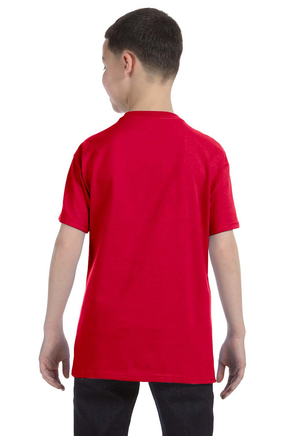 Gildan G500B Youth Short Sleeve Crewneck T-Shirt Red Back