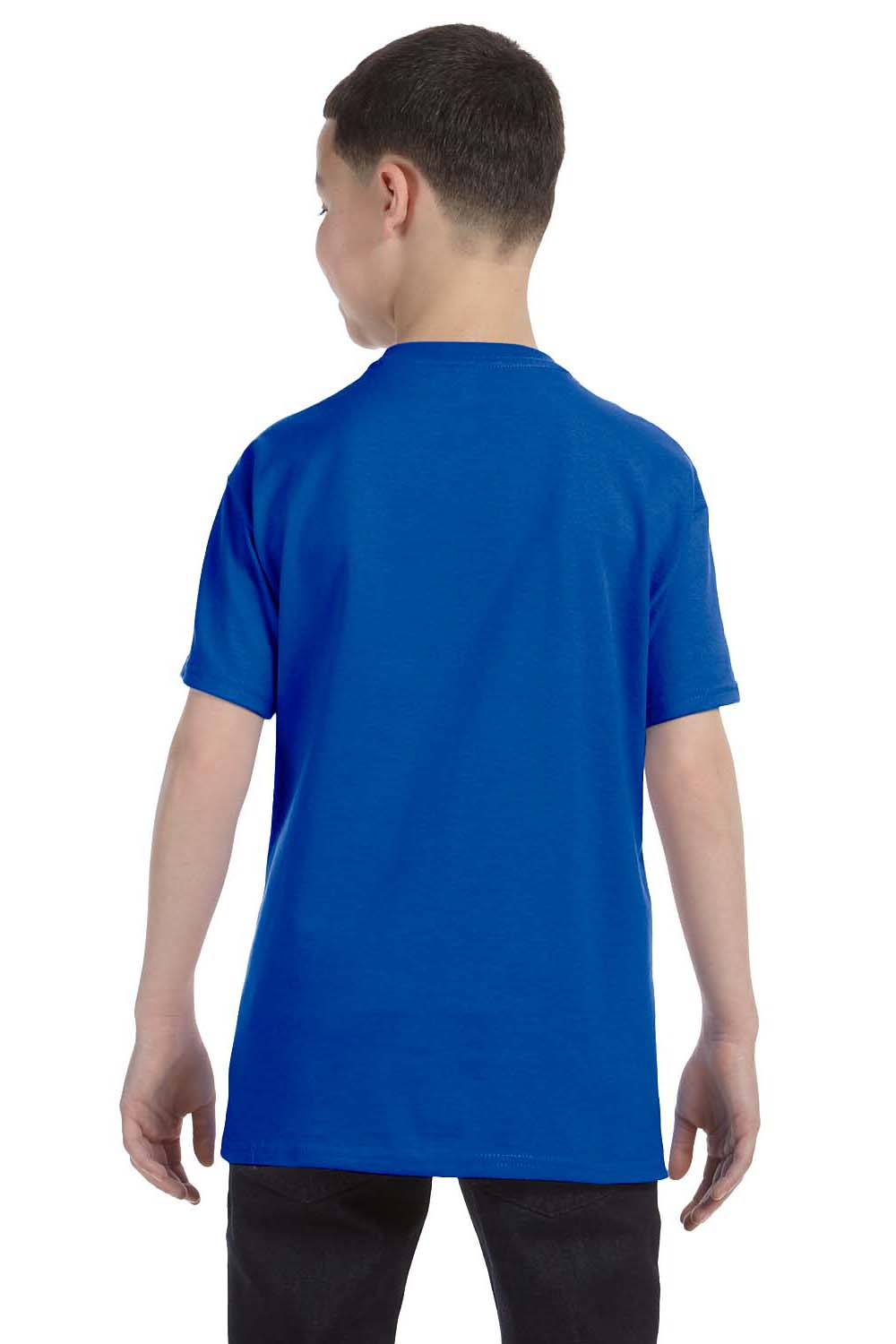 Gildan G500B Youth Short Sleeve Crewneck T-Shirt Royal Blue Back