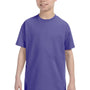 Gildan Youth Short Sleeve Crewneck T-Shirt - Violet Purple