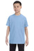 Gildan G500B Youth Short Sleeve Crewneck T-Shirt Light Blue Front