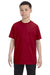 Gildan G500B Youth Short Sleeve Crewneck T-Shirt Cardinal Red Front