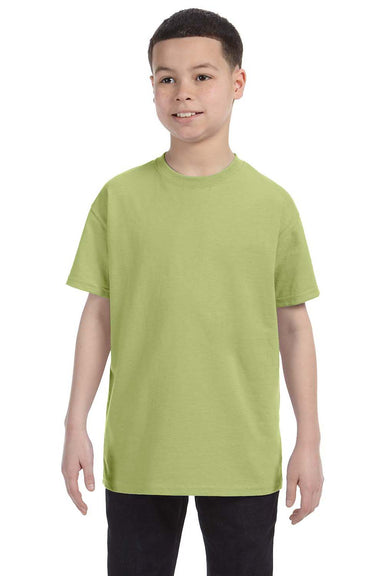 Gildan G500B Youth Short Sleeve Crewneck T-Shirt Kiwi Green Front