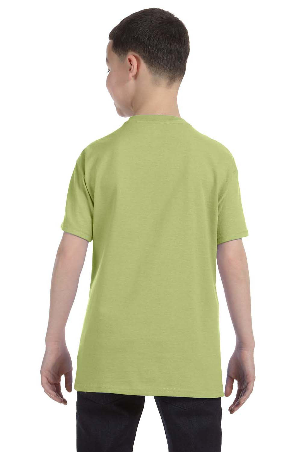 Gildan G500B Youth Short Sleeve Crewneck T-Shirt Kiwi Green Back