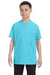 Gildan G500B Youth Short Sleeve Crewneck T-Shirt Sky Blue Front