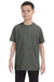 Gildan G500B Youth Short Sleeve Crewneck T-Shirt Military Green Front