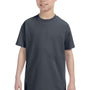 Gildan Youth Short Sleeve Crewneck T-Shirt - Heather Dark Grey