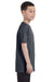 Gildan G500B Youth Short Sleeve Crewneck T-Shirt Heather Dark Grey Side