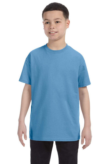 Gildan G500B Youth Short Sleeve Crewneck T-Shirt Carolina Blue Front