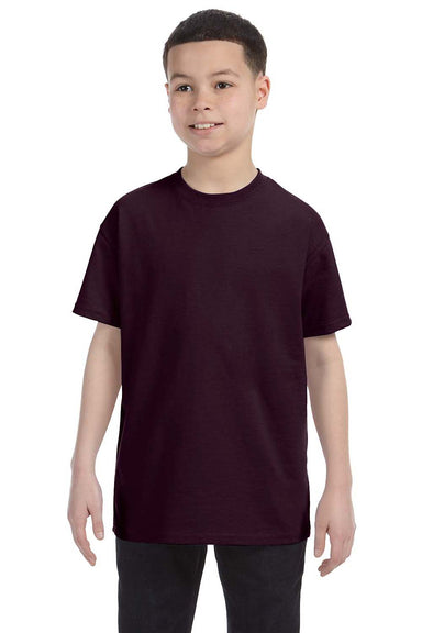 Gildan G500B Youth Short Sleeve Crewneck T-Shirt Chocolate Brown Front