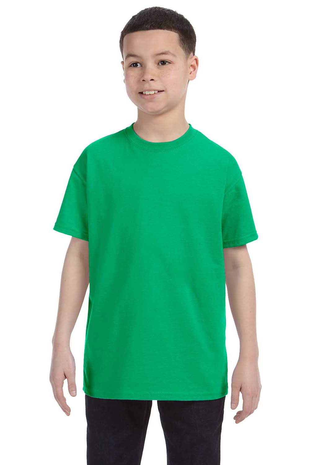 Gildan G500B Youth Short Sleeve Crewneck T-Shirt Irish Green Front