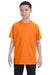Gildan G500B Youth Short Sleeve Crewneck T-Shirt Safety Orange Front