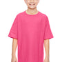 Gildan Youth Short Sleeve Crewneck T-Shirt - Safety Pink