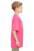 Gildan G500B Youth Short Sleeve Crewneck T-Shirt Safety Pink Side