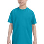 Gildan Youth Short Sleeve Crewneck T-Shirt - Tropical Blue