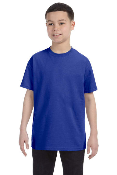 Gildan G500B Youth Short Sleeve Crewneck T-Shirt Cobalt Blue Front
