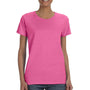 Gildan Womens Short Sleeve Crewneck T-Shirt - Azalea Pink