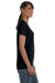 Gildan G500L Womens Short Sleeve Crewneck T-Shirt Black Side