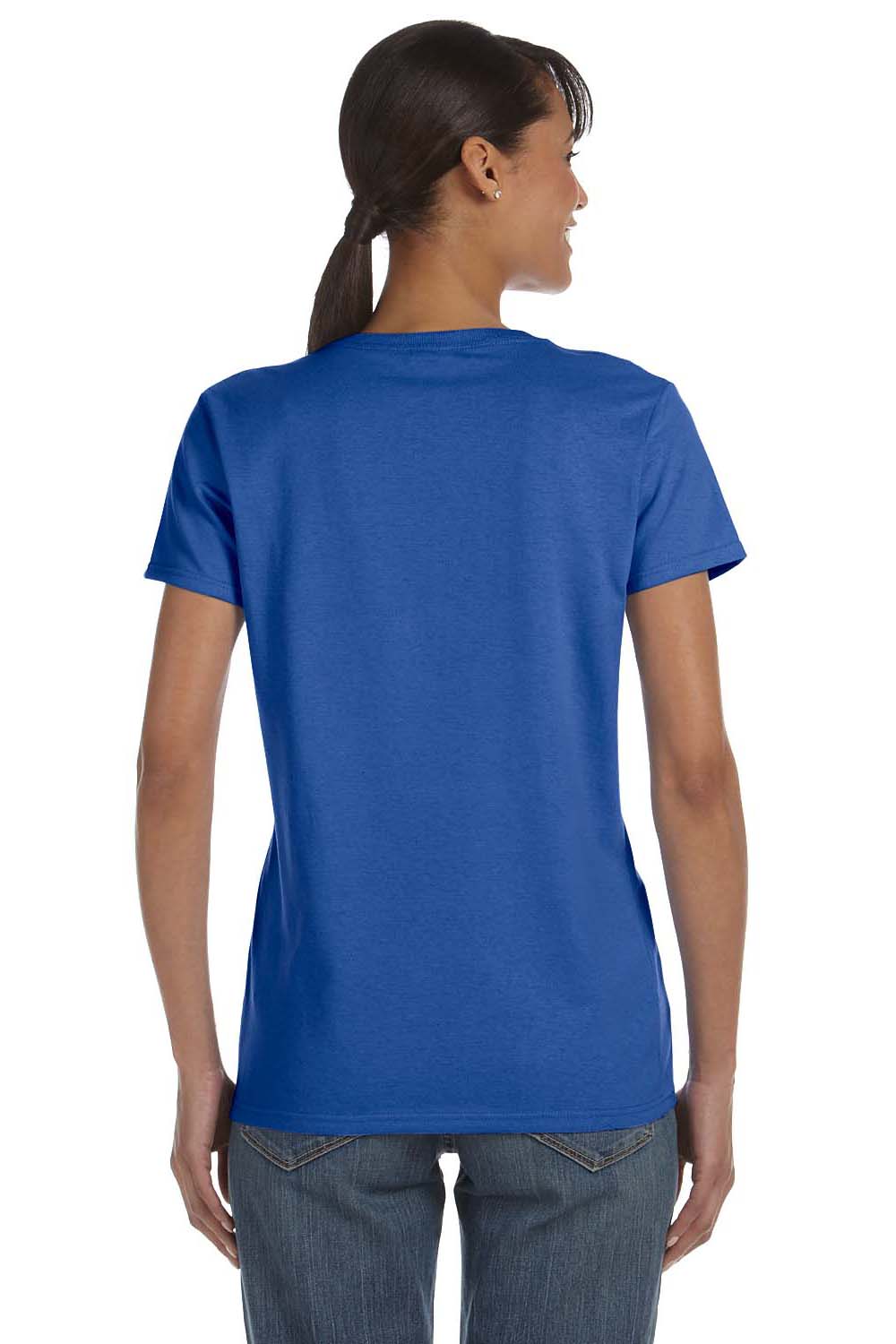Gildan G500L Womens Short Sleeve Crewneck T-Shirt Royal Blue Back