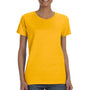 Gildan Womens Short Sleeve Crewneck T-Shirt - Gold