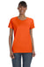 Gildan G500L Womens Short Sleeve Crewneck T-Shirt Orange Front