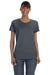 Gildan G500L Womens Short Sleeve Crewneck T-Shirt Heather Dark Grey Front