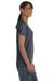 Gildan G500L Womens Short Sleeve Crewneck T-Shirt Heather Dark Grey Side