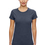 Gildan Womens Short Sleeve Crewneck T-Shirt - Heather Navy Blue