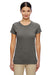 Gildan G500L Womens Short Sleeve Crewneck T-Shirt Heather Graphite Grey Front