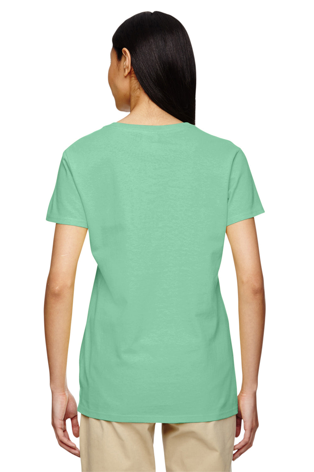 Gildan G500L Womens Short Sleeve Crewneck T-Shirt Mint Green Back