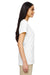 Gildan G500VL Womens Short Sleeve V-Neck T-Shirt White Side