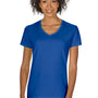 Gildan Womens Short Sleeve V-Neck T-Shirt - Royal Blue