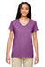 Gildan 5V00L/G500VL Womens Short Sleeve V-Neck T-Shirt Heather Radiant Orchid Front