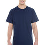 Gildan Mens Short Sleeve Crewneck T-Shirt w/ Pocket - Navy Blue