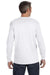 Gildan G540 Mens Long Sleeve Crewneck T-Shirt White Back
