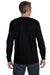 Gildan G540 Mens Long Sleeve Crewneck T-Shirt Black Back